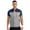 Navy Blue&Gray, variant on Men's Mechanic Work Shirt Short Sleeve Front Zip Industrial Uniform Workshop Factory Workwear Blue&Gray 170/L
