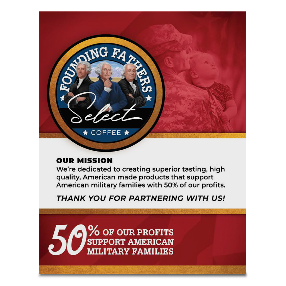 Founding Fathers Old Hickory Hazelnut, Medium Roast Keurig Coffee Pods, 24 Count