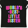 thumbnail image 4 of Inktastic Worlds Best Little Sister Girls Toddler T-Shirt, 4 of 5