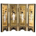 thumbnail image 2 of Oriental Furniture Mini Lacquer Screens, decorative item, oriental design, any occasion, any room, hand crafted, 18.5"W x 14"H, 2 of 2
