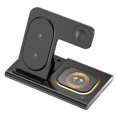 thumbnail image 2 of Cargador inalámbrico 3 en 1 para iPhone Apple Watch Audífonos Carga rápida (Negro) Tmvgtek Para estrenar, 2 of 9