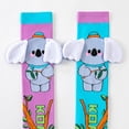 thumbnail image 4 of Viluyesy Kids Girls Knee High Socks with Cartoon Prints Soft Cotton Stretchy Ribbed Cuff Socks Blue Size 3-12Years, 4 of 5