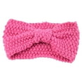 thumbnail image 1 of Sonducket Diademas de ganchillo cálidas, cómodas, anchas, a prueba de viento, calentador de orejas, diademas, regalos del Día de San Valentín Accesorio para el cabello rosa melocotón, 1 of 6