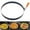 Black, variant on Non-Stick Pancake Egg Ring,Ring Pancake Ring,Round Omelette Rings,Egg Molds,Stainless Steel Fried Egg Molds Griddle Pancake Shapers with Orange Silicone Handle for Breakfast Omelette Sandwich(20cm)