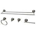 thumbnail image 1 of Ensemble d'Accessoires de Salle de Bain Concorde de 5 Pcs, Nickel Brossé, 1 of 1
