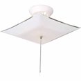 thumbnail image 4 of Design House 517805 2-Light White Square Glass Ceiling Mount with Chain- White Finish, 4 of 4