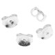 thumbnail image 3 of Paquete De 4 Piezas De Metal De Plata De Ley 925 5,5 Mm Tope De Seguridad Para Pendientes-Plata Zulema Pendientes, 3 of 8