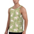 thumbnail image 2 of Xecao Cute Rabbit And Flower Men's Tank Top Workout Quick Dry Sleeveless Gym Jogging Muscle Shirts Summer Swim Beach Tops, 2 of 9