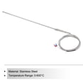 thumbnail image 3 of K Tipo Termopar Sonda Impermeable Temperatura Controlador Sensor Inoxidable Acero 32 a 1112°F (0 a 600°C) 5x300mm 6,6 Pies, 3 of 5