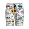 thumbnail image 3 of Picia Hello Pajama Shorts for Men, Men's Pajama Bottoms, Sleepwear,Short Pajama Pants-Small, 3 of 9