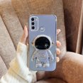 thumbnail image 1 of Funda de lujo con soporte de astronauta Motog60 para Motorola Moto G60 G50 G30 G20 G10 G22 G52 G9 Play E7 Plus, funda de silicona con soporte Dengxun unisex, 1 of 2