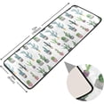 thumbnail image 2 of SKYSONIC 2X6 Feet Cute Summer Cacti Runner Rug with Rubber Backing, Natural Summer Plant Non Slip Entryway Rug Runner Washable Soft Area Rug Carpet for Hallway Bedroom Kitchen Decor, 2 of 6