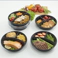 thumbnail image 6 of Mainstays 5-Pack Round Meal Prep Containers with 3 Compartments and Lids, 1L, BPA-Free, Microwave & Dishwasher Safe, Made for Family Meals and Easy Serving, 6 of 7