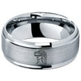 thumbnail image 2 of Wedding Gift Tungsten Gamer Minimilist Gray Ring Womens Jewelry Custom Rings Birthday Gifts for Girlfriend, 2 of 7