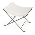 thumbnail image 1 of Butler Melton White Leather Stool, 1 of 6