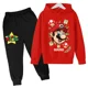 thumbnail image 3 of Sudadera con capucha y pantalones de Super Mario para niños, traje de 2 piezas, ropa de otoño y primavera para niños y niñas, sudadera con estampado de dibujos animados, trajes deportivos informales,, 3 of 5