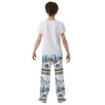 thumbnail image 4 of FORMRS Boys Pajama Pants with Pockets Size 13-14Y Kids Lounge Sleep Bottoms, Winter Village, 4 of 8