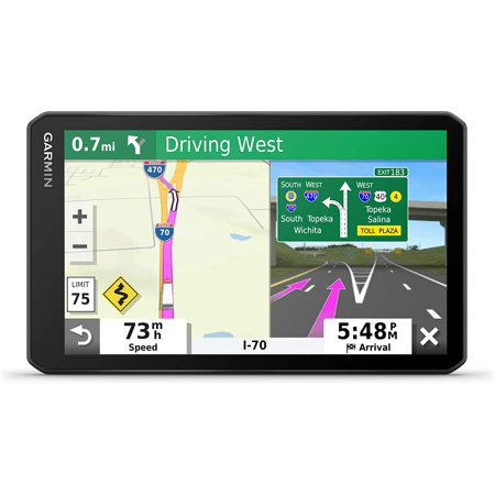 Garmin dezl OTR700, 7-inch GPS Truck Navigator, Easy-to-read Touchscreen Display, Custom Truck Routing and Load-to-dock Guidance, 7 Inch