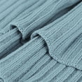 thumbnail image 6 of Unique Bargains Cable Knitted Bed Sofa Throw Blanket Light Blue 71" x 79", 6 of 8