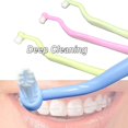 thumbnail image 3 of Cepillo dental HRASY ortodóntico de penacho pequeño, paquete de 4 colores, 3 of 6