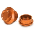 thumbnail image 5 of VOBOR 2 uds Piezas de Motocicleta Tuerca de Eje de Rueda Delantera de Motocicleta M18x1.5 reemplazo de Aluminio para 250-450 SXF 2015(Naranja), 5 of 5