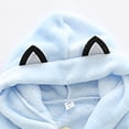 thumbnail image 2 of Boys Girls Cartoon Cat Fleece Hooded Robes Warm Bathrobe Kids Soft Fuzzy Wrap Loungewear for Shower Home, 2 of 5