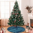 thumbnail image 7 of KLL 30" Christmas Tree Skirt Turtles and Waves Xmas Tree Skirts Mat for New Year Xmas Holiday Party Indoor Outdoor Home Decoration, 7 of 7