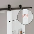 thumbnail image 6 of 48'' x 84'' Wood and Primed Bookshelf Style Barn Door with Mounting Hardware Kit, 6 of 8
