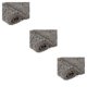 thumbnail image 5 of Naiovety Alfombrilla lavable a máquina con alta capacidad de absorción Exquisita chenilla hecha a mano Baño seguro Gris profundo 24 * 36 Type1 NO1, 5 of 6