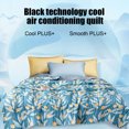 thumbnail image 4 of Darzheoy Floral Quilt, Lightweight Microfiber Bedspreads Soft Purple Floral Quilt Reversible Green Leaves Coverlet Set, 4 of 6