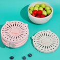 thumbnail image 4 of Multipurpose Drain Basket with Fine Holes Handles Simplify Washing Storing for Refrigerator, 4 of 5