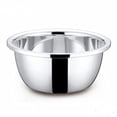 thumbnail image 3 of Dishwasher Safe Stackable Mixing Bowls, Food Grade Stainless Steel Colander with Water Filter Basin for Fruit Washing, Rust-Proof Heavy Duty Kitchen Strainer (26Cm), 3 of 8