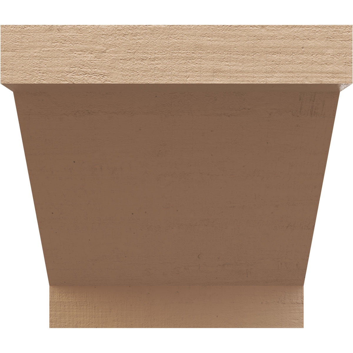 7"W x 7"D x 7"H Wide Burlington Rough Cedar Woodgrain TimberThane Corbel, Primed Tan