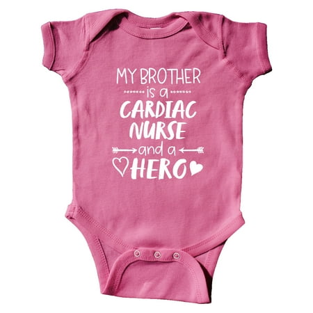 

Inktastic My Brother is a Cardiac Nurse and a Hero Gift Baby Boy or Baby Girl Bodysuit