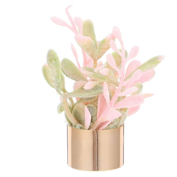 MLINS Small Succulents Artificial Pots for Indoor Plants Child Pink