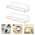 thumbnail image 1 of OUNONA 1 Set of Wall-mounted Storage Racks Acrylic Organizing for Household Users, 1 of 8