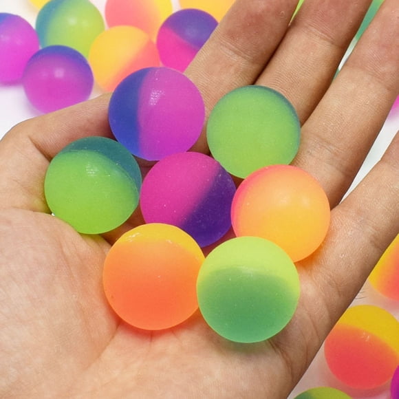 Hytrove 24Pcs Lightweight Plastic Jumping Balls with Good Flexibility Floating Balls for Beach and Pool