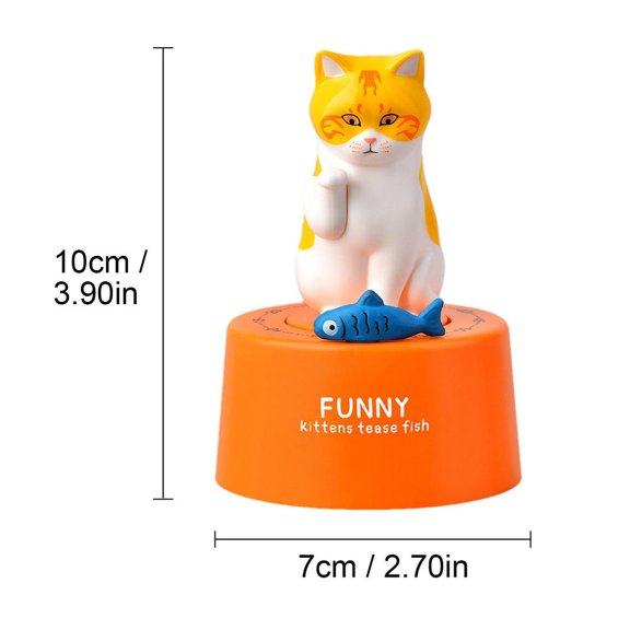 Cat Kitchen Timer Timer Creative Cute Cat Mechanical Timer Kitchen Cooking Child Study Home Timer Management Countdown Timers (Orange)