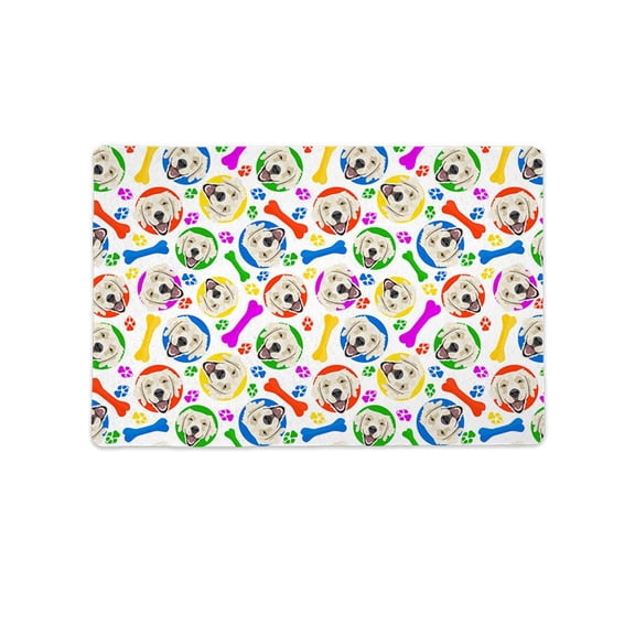 Golden Retrievers And Bones Mat Rectangle  -Image by Shutterstock,