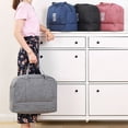 thumbnail image 3 of Large Capacity Fashion Travel Bag For Unisex Weekend Solid Color Handbag Wet And Dry Separation Travel Carry On Bags Grey L, 3 of 6