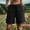 Black women cargo pants with pockets a1, variant on Women Cargo Elastic Waist Bermuda Pants with Pockets Casual Loose Fit Vacation Beach Shorts Summer Travel Utility Trousers Relaxed Outdoor Wear, Blue M