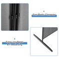 thumbnail image 5 of IVV 4 Panel Privacy Screen Room Dividers 6FT Portable Office Wall Divider for Rooms Separator 137"x18"x71", Grey, 5 of 8