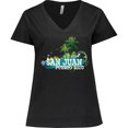 thumbnail image 3 of Inktastic San Juan Puerto Rico Women's Plus Size V-Neck T-Shirt, 3 of 5