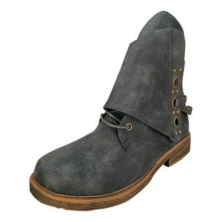 

Boots Women s Shoes Breathable Chunky High Heels Retro Zipper Short