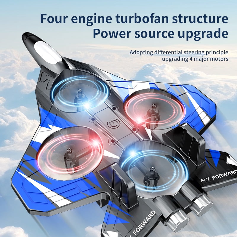 Radio Control Airplanes,Foam RC Airplane Jet  ,With 2 Batteries, RC Planes for Kids Adults 8-16, 360° Flip Fighter Jet Toys, Stunt Roll, Airplane drone for kids Toy Gifts