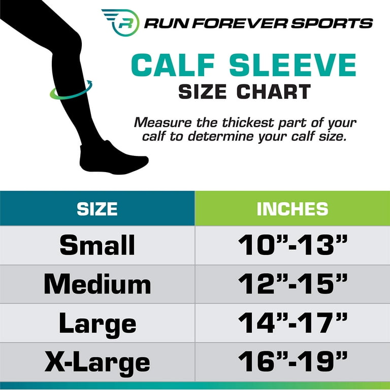 Run Forever Sports Calf Compression Sleeves (Pair) 20-30 MMHG Purple Size  Medium