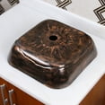 thumbnail image 3 of Elite 1610+P01C Chrome Tempered Glass Square Single Bowl Sink, 3 of 6