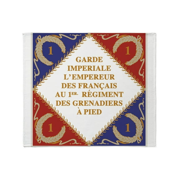 CafePress - Napoleon's Guard Flag Throw Blanket - Soft Fleece Throw Blanket, 50"x60" for All Ages