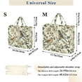 thumbnail image 2 of FORMRS Womens Corduroy Tote Bag Crossbody Shoulder Handbag with Pocket, Green Birds, 2 of 7