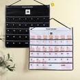thumbnail image 3 of Riguas Calender Storage Bag Large Capacity Days Mark Multi Grids Hanging String Wall-mounted Storage Space Saving Strong Load-bearing Date Record Calender Organizer Pouch Household Stuff, 3 of 7